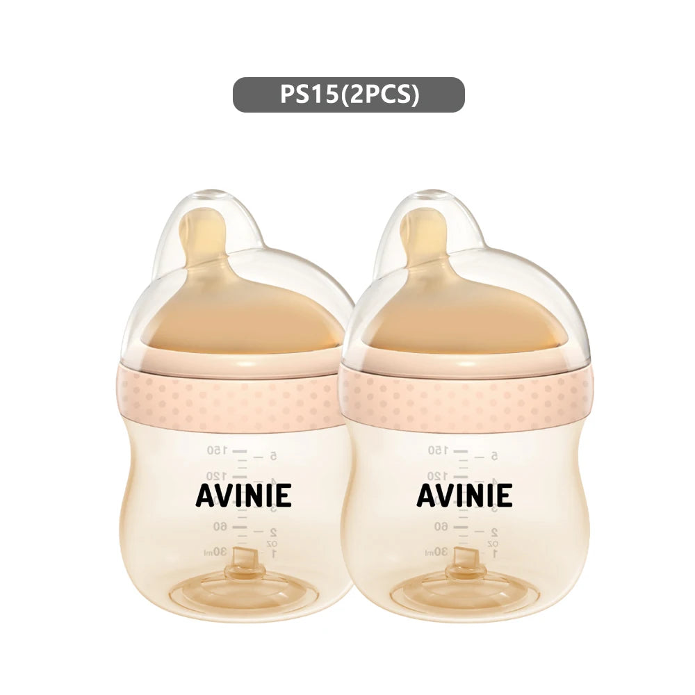 2PCS 150ml/260ml Baby bottles PPSU Baby Bottles Kids Teeth Guard Feeding Bottle Antifall Bottom Return Air Anti-bubble BPA Free