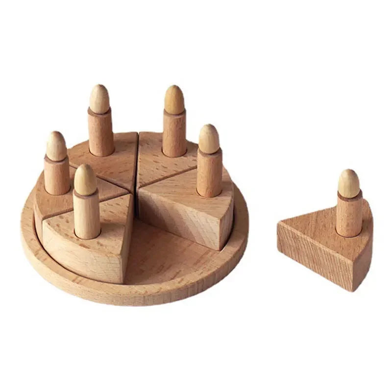 Wooden Simulation Birthday Cake Kitchen Toys Children Pretend Play Home Early Education Toys Baby Interactive Games Props gift