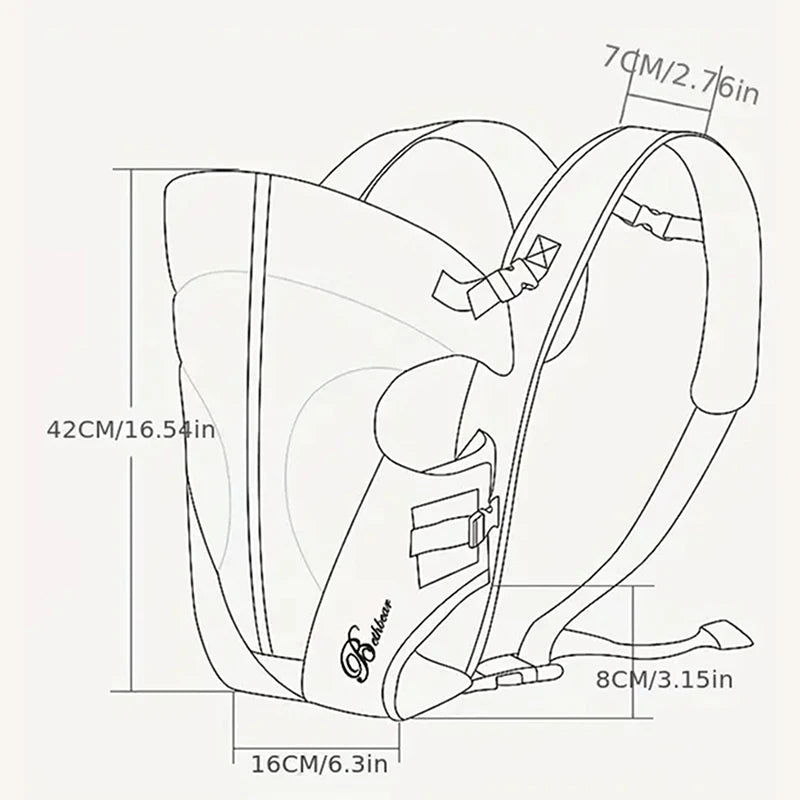 Bethbear Baby Carriers Backpack Multifunctional Front Facing Infant Comfortable baby Sling Backpack Pouch Wrap Baby Kangaroo