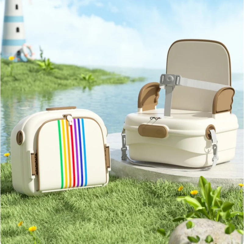 Multi functional mommy single piece bag, baby dining chair, portable dining chair for infants and children going out