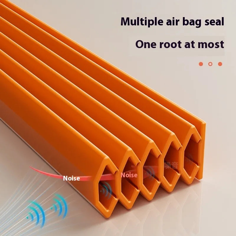 1-4Pcs Door Sealing Strip 6M TPE Self-adhesive Adjustable Size Window Gap Weather Stripping Multi-layer Seal Soundproof Strip