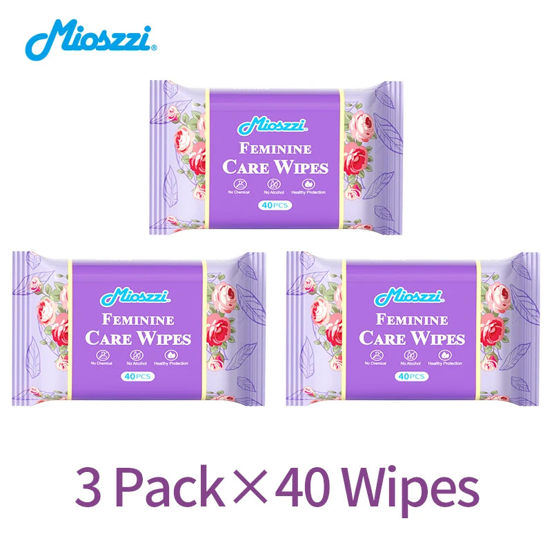 Mioszzi Mint Feminine Cleansing Wet Wipes 40pcs/pack,refreshing,portable,remove oder