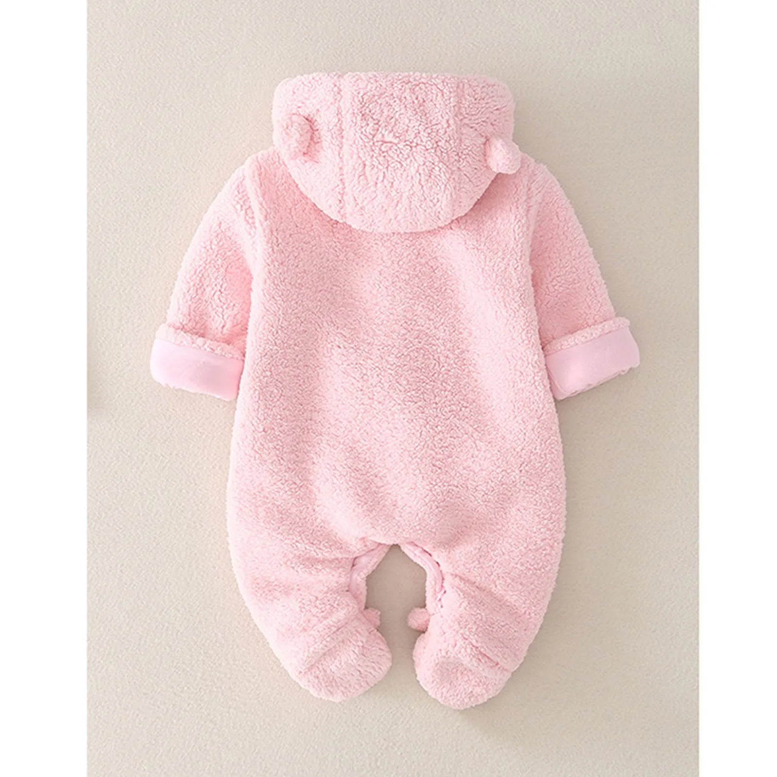 Baby Winter Clothes Jumpsuit Cotton Coat With Thick Velvet For Both Male And Female Babies Foot Baby Girl Romper 12-18 Months