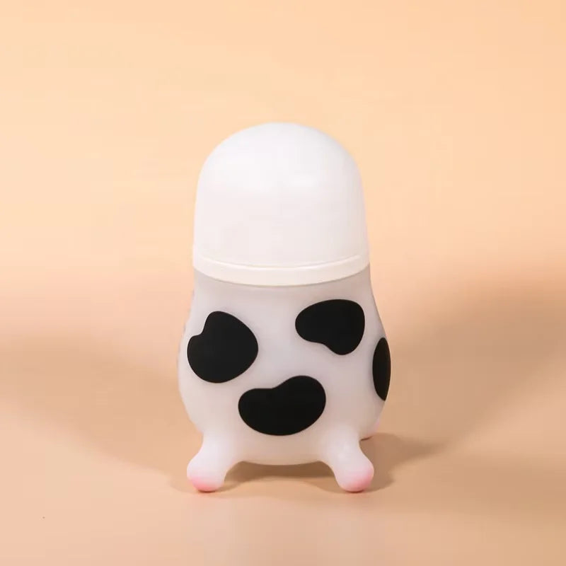 2 PCS Baby Milk Bottle 150/240ml Silicone Bottle Cute Cow Shape 5cm Wide Neck Pacifier Baby Bottles 100% Food Grade Silicone