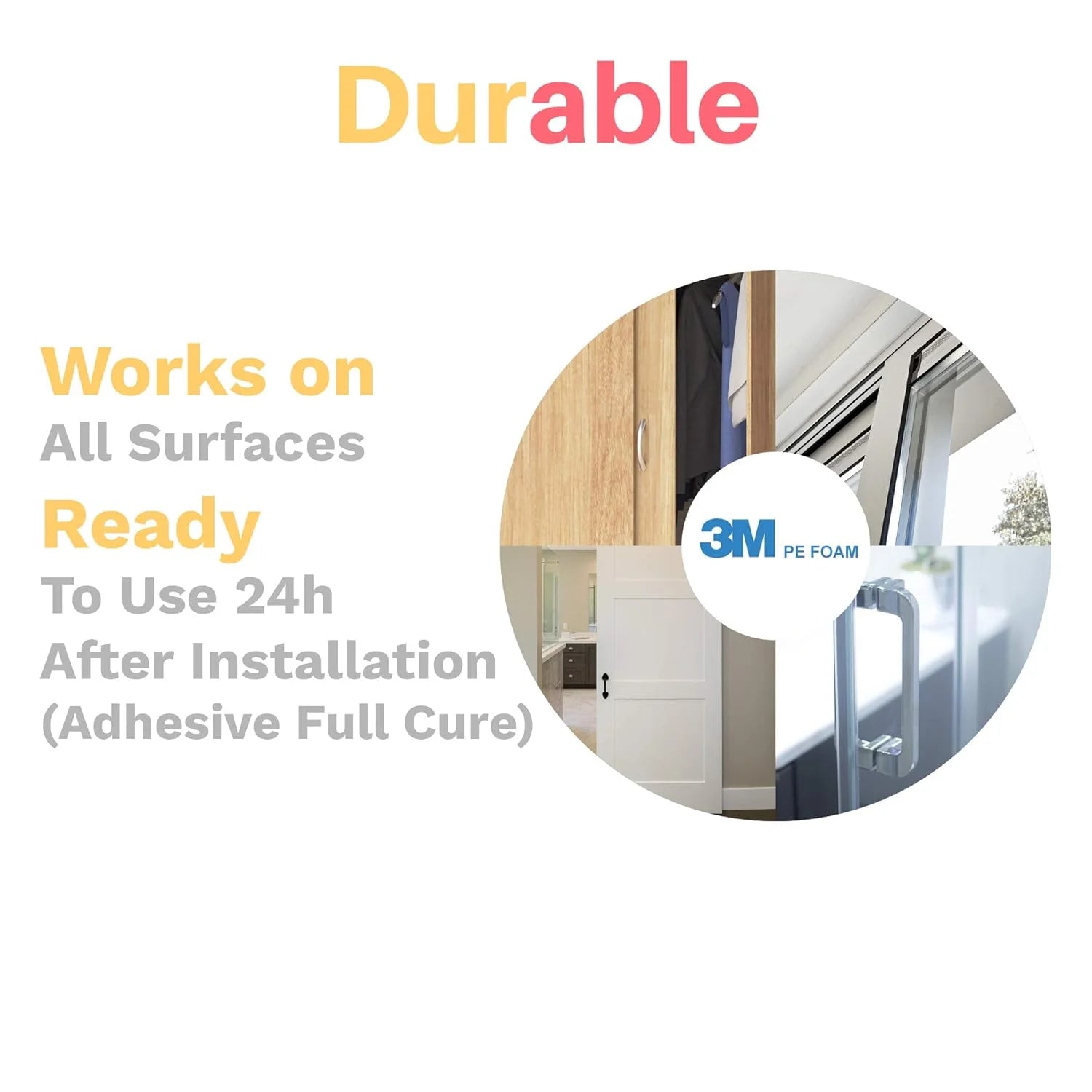 Inaya Sliding Door Lock for Child (4-Pack) - Child Locks for Sliding Glass Doors, Windows, Closets & Cabinets. Locks for All