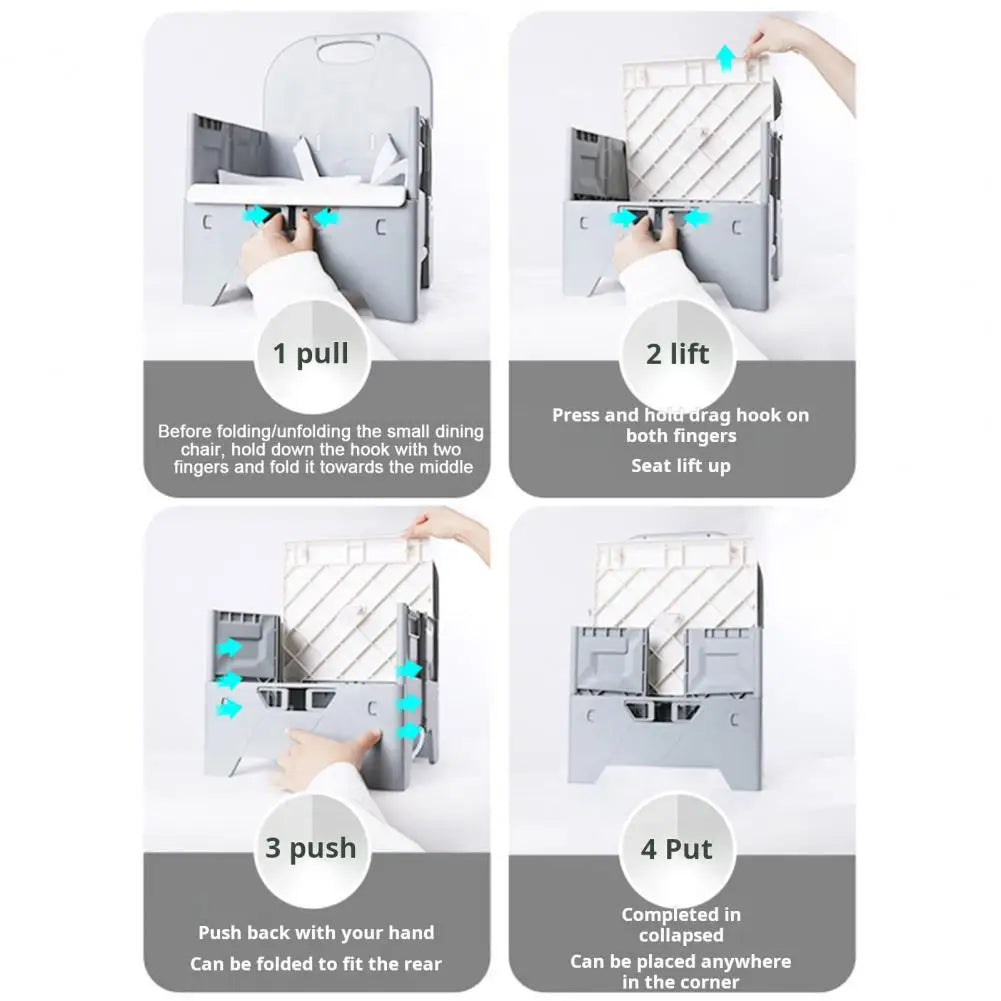 Foldable Baby High Chair Adjustable Waterproof Baby High Chair with Foldable Design Harness for Dining Table Kitchen for Babies