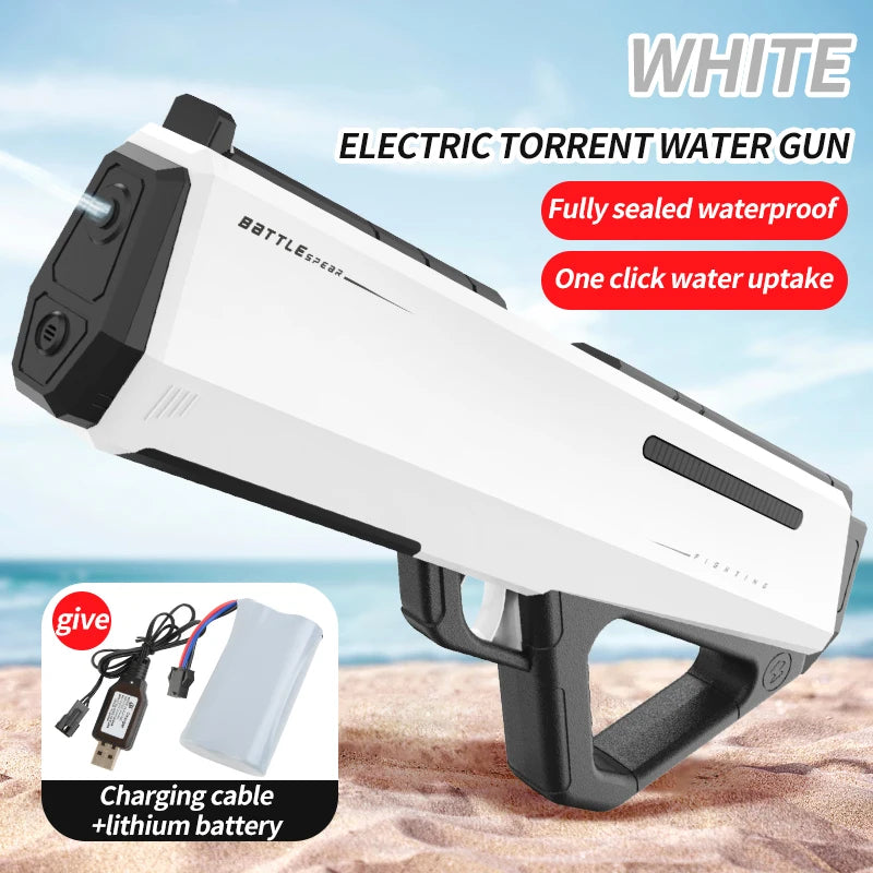 Automatically Water High Pressure Electric Water Gun Toys for Kids Summer Outdoor Pool Fight Games Children Water Toys Gift