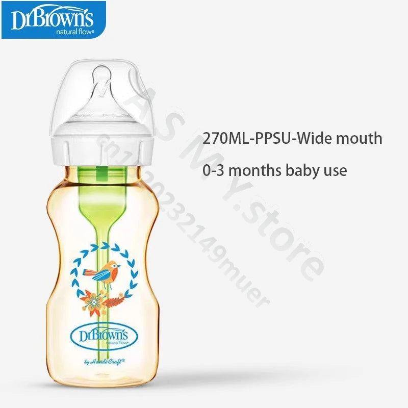 Dr. Brown's newborn PPSU / anti-colic / wide mouth / baby bottle / anti-drop 150ML,270ML baby bottle