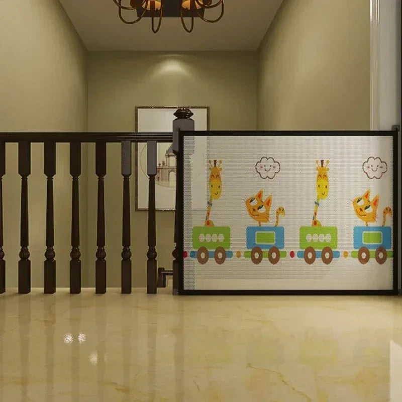 Pet Isolated Network Pet Dog Barrier Fences Stairs Gate New Folding Breathable Mesh Playpen For Dog Safety Fence Baby Gate Fence