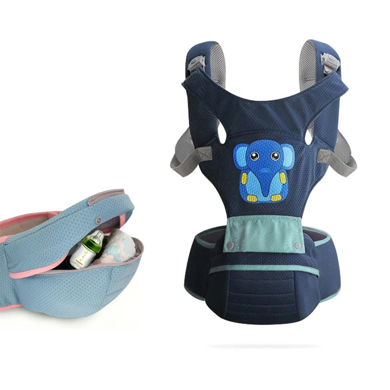 0-36 Months Ergonomic Baby Carrier Infant Kid Baby Hipseat Sling Front Facing Kangaroo Baby Wrap Carrier for Baby Travel