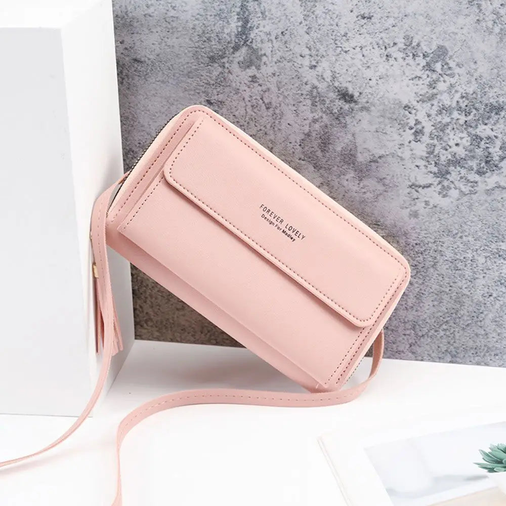 Women Shoulder Strap Bag Multifunction Long Wallet Fashion Tassel Handbags Card Holder Ladies Small Crossbody Cell Phone Bag