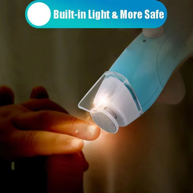 Electric Baby Nail Trimmer 9 in 1 Electric Baby Nail File Kit Rechargeable Infant Toes Fingernails Clippers Baby Care Tools