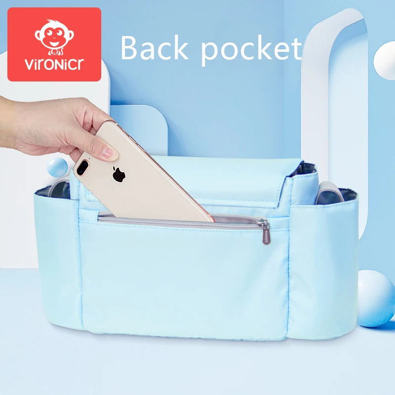 Baby stroller bag, baby stroller bag, large-capacity stroller bag, BB stroller miscellaneous storage bag