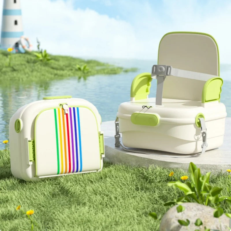 Multi functional mommy single piece bag, baby dining chair, portable dining chair for infants and children going out