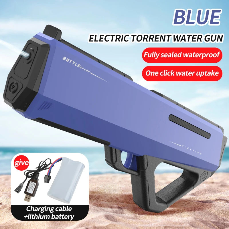 Automatically Water High Pressure Electric Water Gun Toys for Kids Summer Outdoor Pool Fight Games Children Water Toys Gift