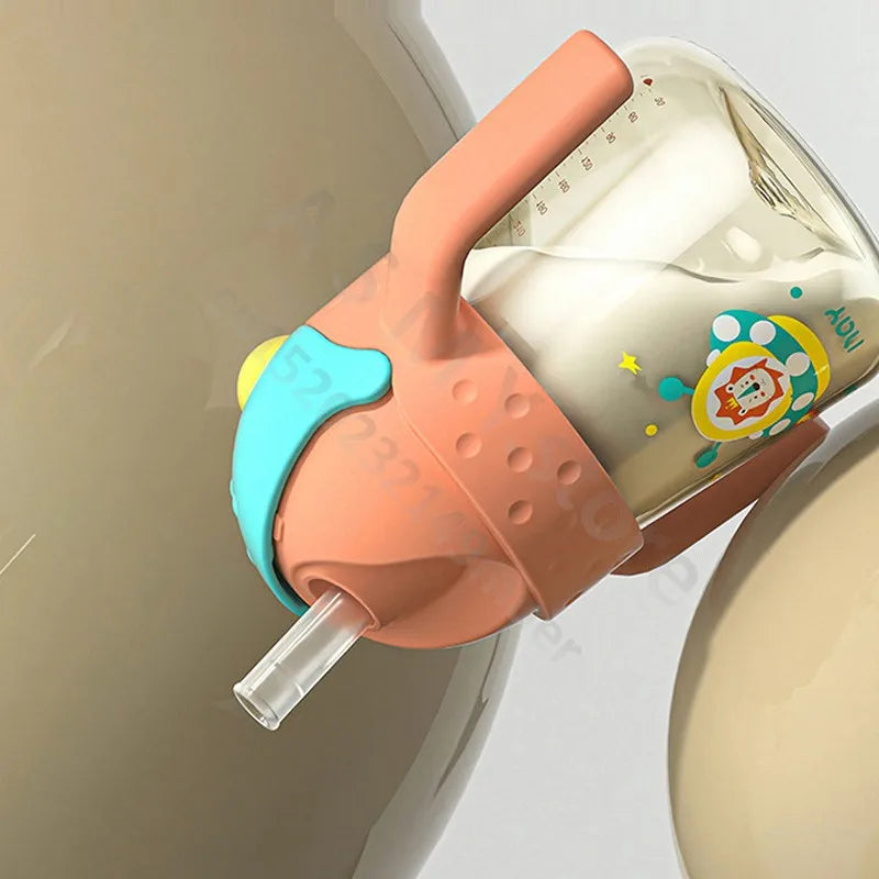 Children learn to drink water cup / children's straw cup / 300ML large capacity drinking cups