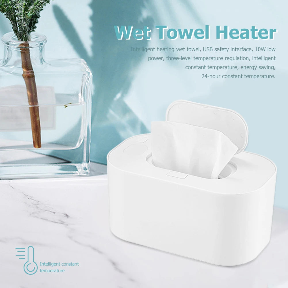 Baby Wipe Warmer Large Capacity Wipes Dispenser Newborn Essentials Baby Wipes Case Warms Quickly and Evenly Compact Wipes Warmer