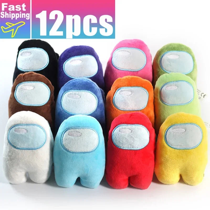 Hot Soft Plush Colorful Us Crewmate Plush Toy Game Doll Cute Hand Size Kids Gift Kawaii Stuffed Toys for Girls Plushie 1PC