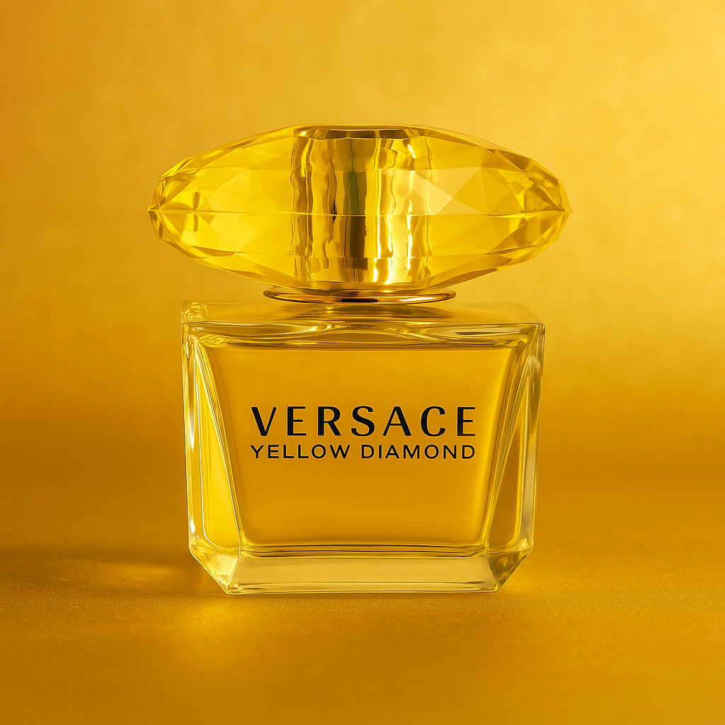 Versace Yellow Diamond Eau de Toilette – Radiant, Fresh & Elegant Floral Citrus Perfume for Women (3.0 oz)