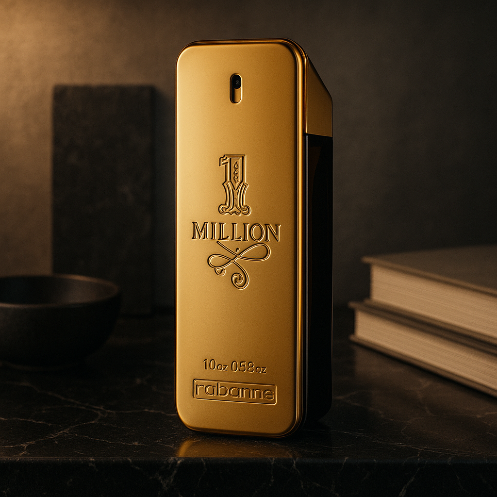 Paco Rabanne 1 Million Men’s Eau de Toilette – Iconic Gold Bar Cologne, Warm Spicy Leather Scent