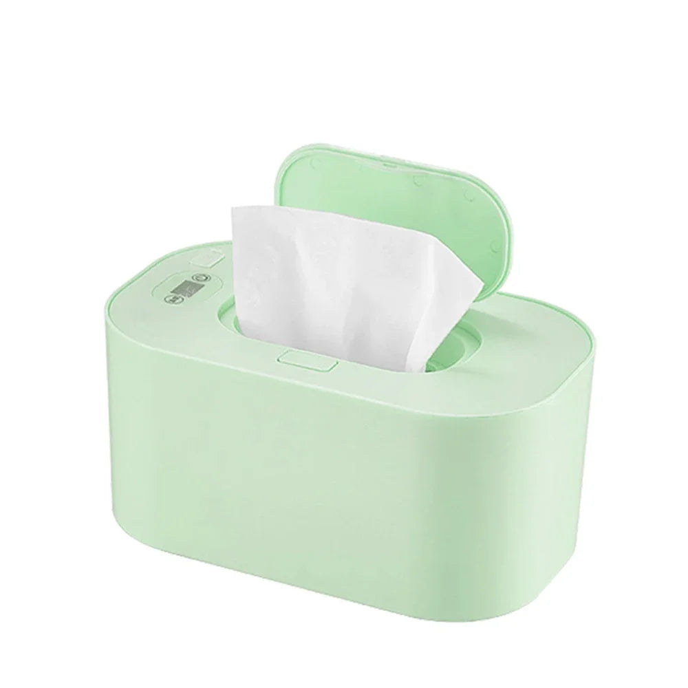 New Baby Wipe Warmer Heater Wet Towel Dispenser Napkin Heating Box Home/Car Use Mini Wipe Warmer Case Disinfecting Wipes