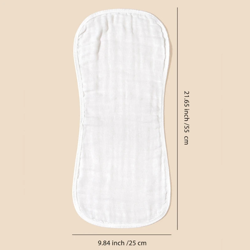 6Pcs/set Baby Bibs Six Layer Gauzes Burp Cloths for Babies with Hourglass Design