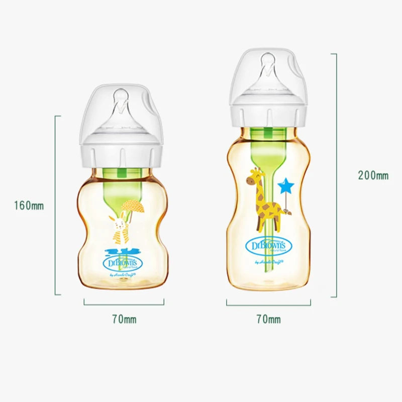 Dr. Brown's newborn PPSU / anti-colic / wide mouth / baby bottle / anti-drop 150ML，270ML baby bottle