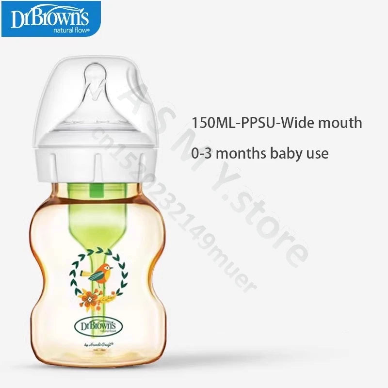 Dr. Brown's newborn PPSU / anti-colic / wide mouth / baby bottle / anti-drop 150ML，270ML baby bottle