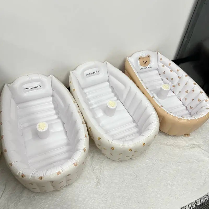 2025Original New Product: Daisy Bathtub, Children's Comes with Inflatable Bathtub, Newborn Bear Bathtub, Travel specific Bathtub