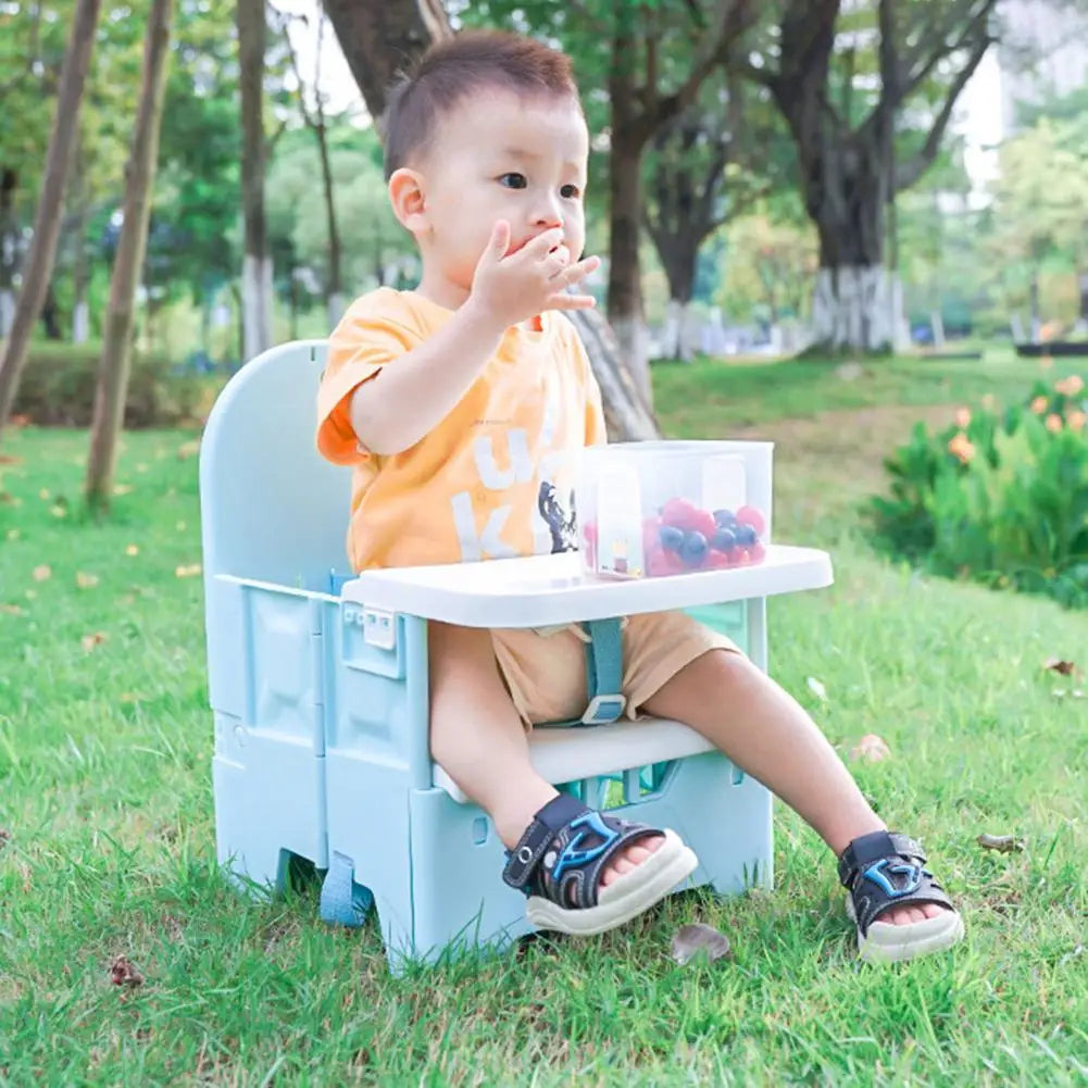 Foldable Baby High Chair Adjustable Waterproof Baby High Chair with Foldable Design Harness for Dining Table Kitchen for Babies