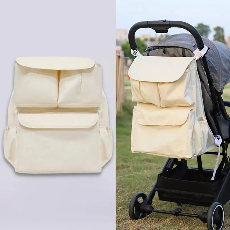 Toddler Stroller Bag Pram Organizer With Cup Holder Stroller Hangable Storage Bag Large Capacity Stroller Pouch For Pram