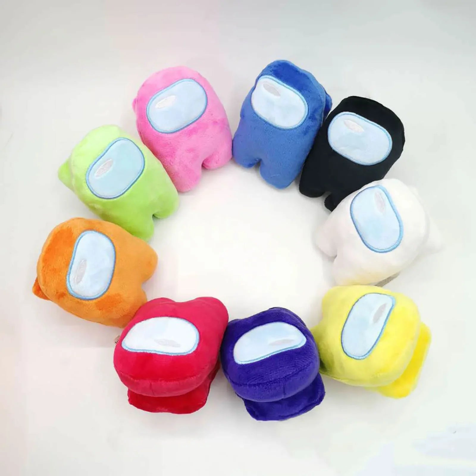 Hot Soft Plush Colorful Us Crewmate Plush Toy Game Doll Cute Hand Size Kids Gift Kawaii Stuffed Toys for Girls Plushie 1PC