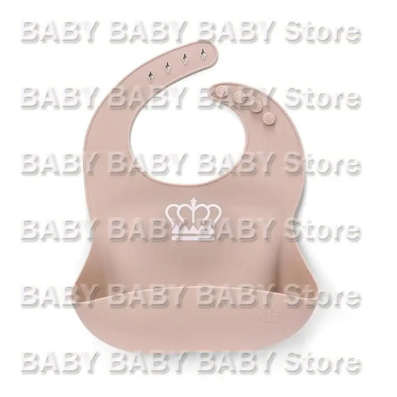 Q81A 2 Pcs Baby Silicone Waterproof Bibs Newborn Boys Girls Saliva Towel