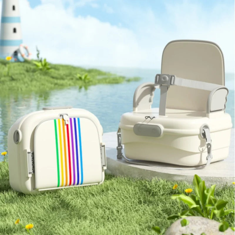 Multi functional mommy single piece bag, baby dining chair, portable dining chair for infants and children going out