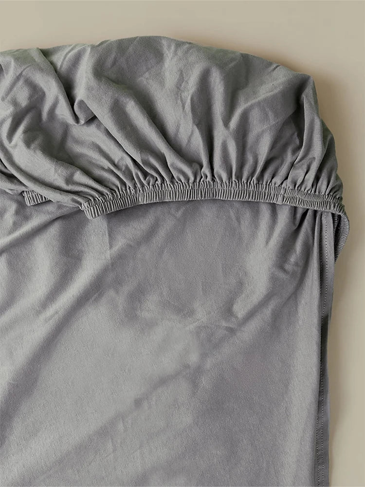 1PC Solid Color Dotted Flannel Crib Sheet Crib Mattress Children's Bed Cover For Newborn Bassinet Cradle Sheet Beding