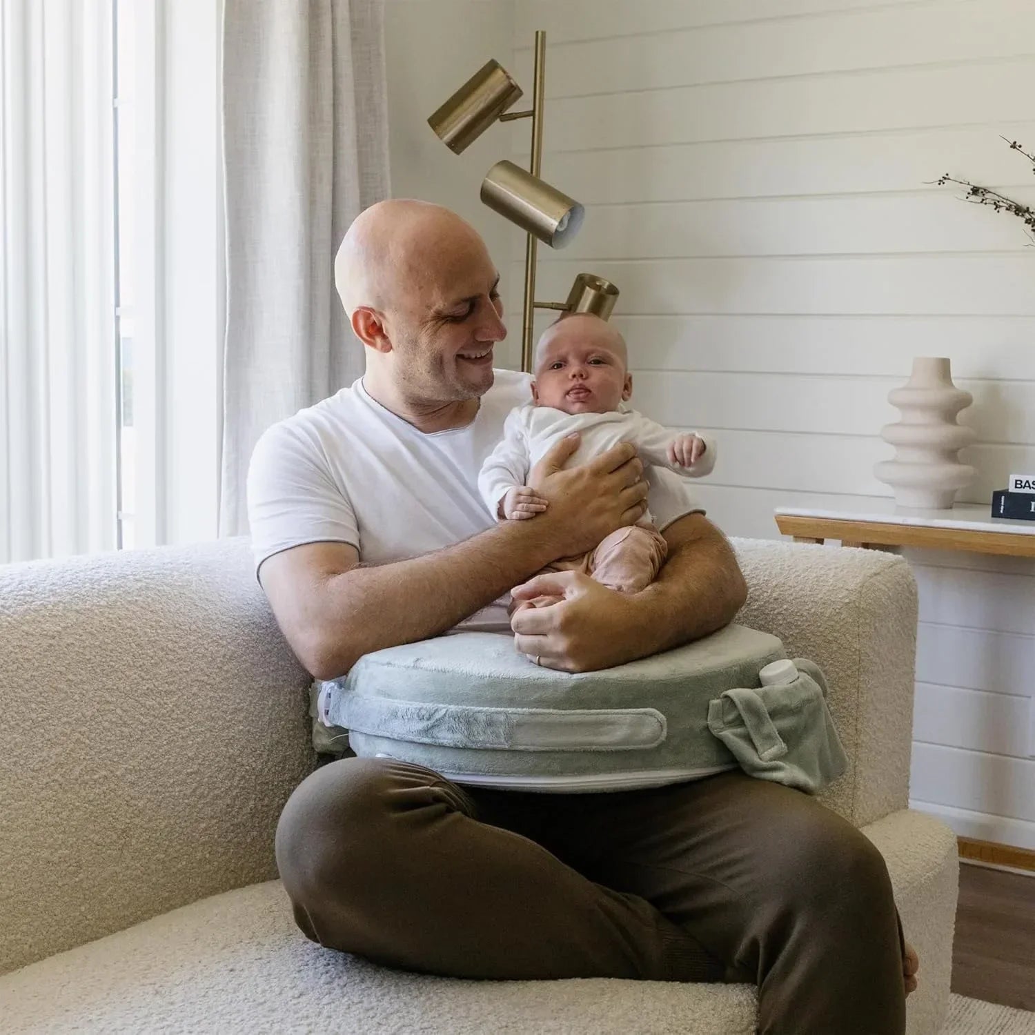 Super Deluxe Nursing Pillow - Enhanced Comfort & Ergonomic Breastfeeding Pillow for Ultimate Support For Mom & Baby - Adjustable