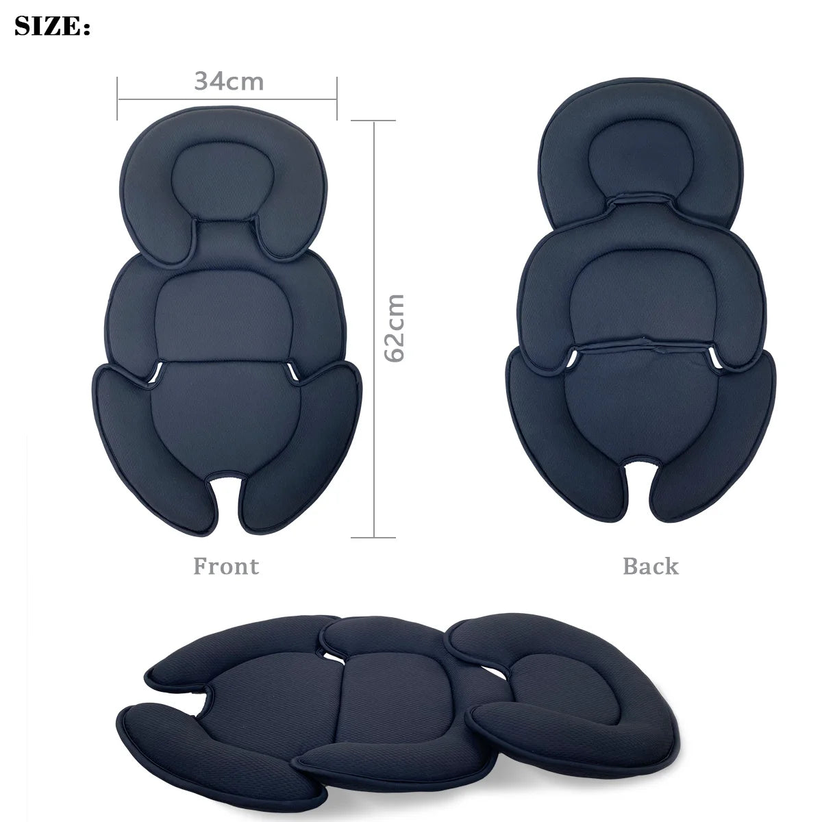 Universal Baby Stroller Seat Cushion Head and Body Support Pillow For Doona Infant Car Seat Insert Newborn Stroller Accessories