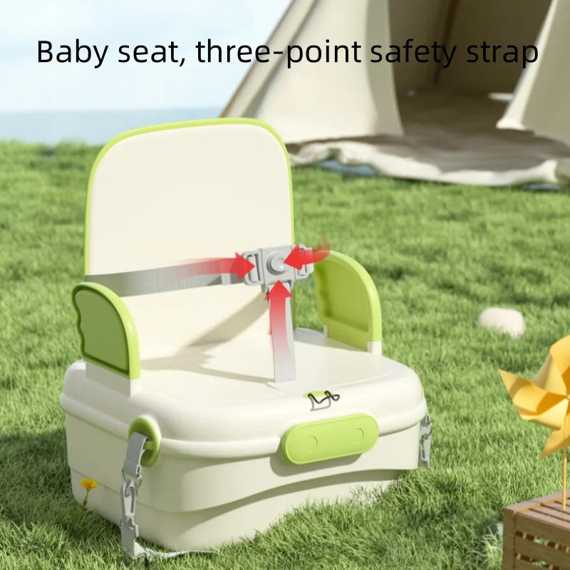 Multi functional mommy single piece bag, baby dining chair, portable dining chair for infants and children going out
