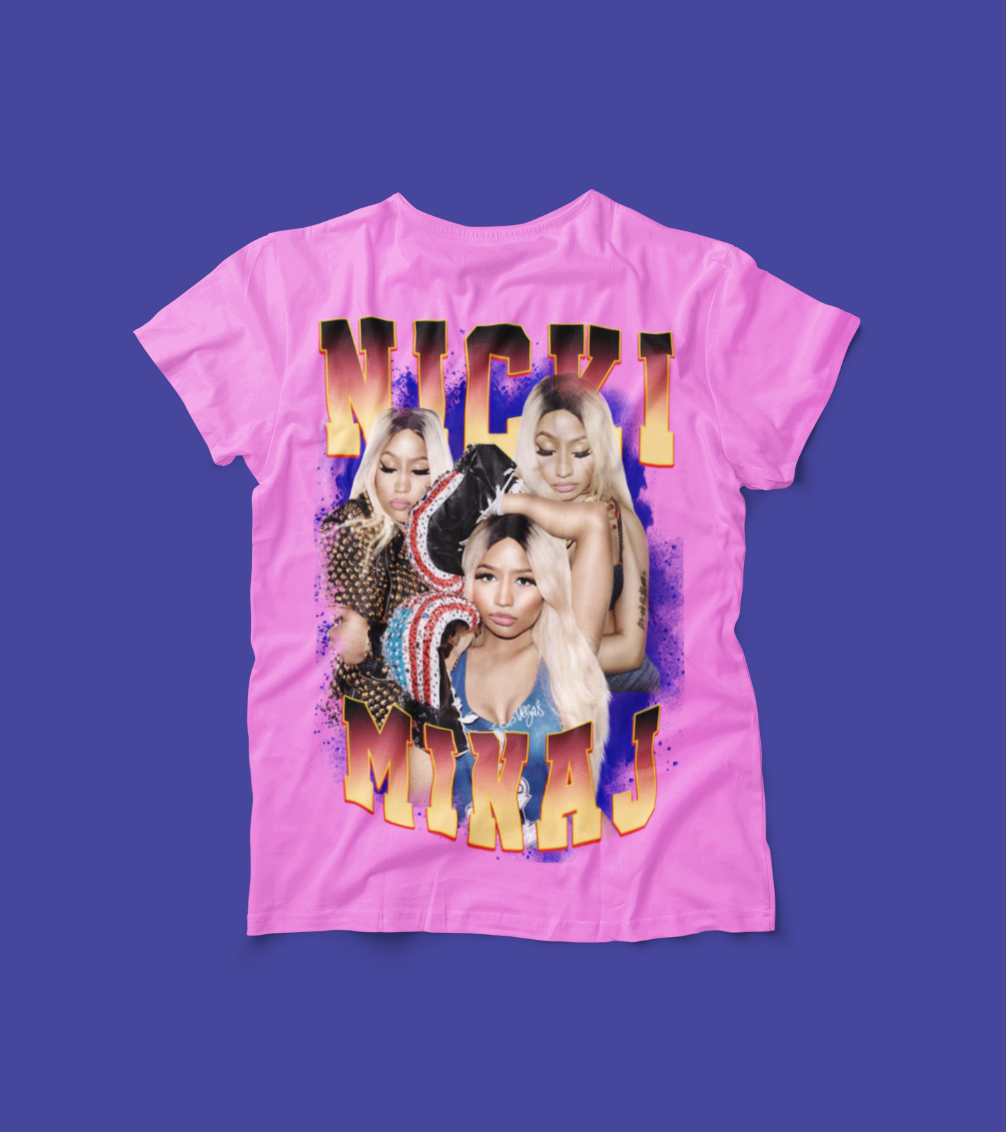 Nicki Minaj Fan Art T-Shirt – Pink Graphic Tee for Barbz – Rapper Inspired Urban Streetwear