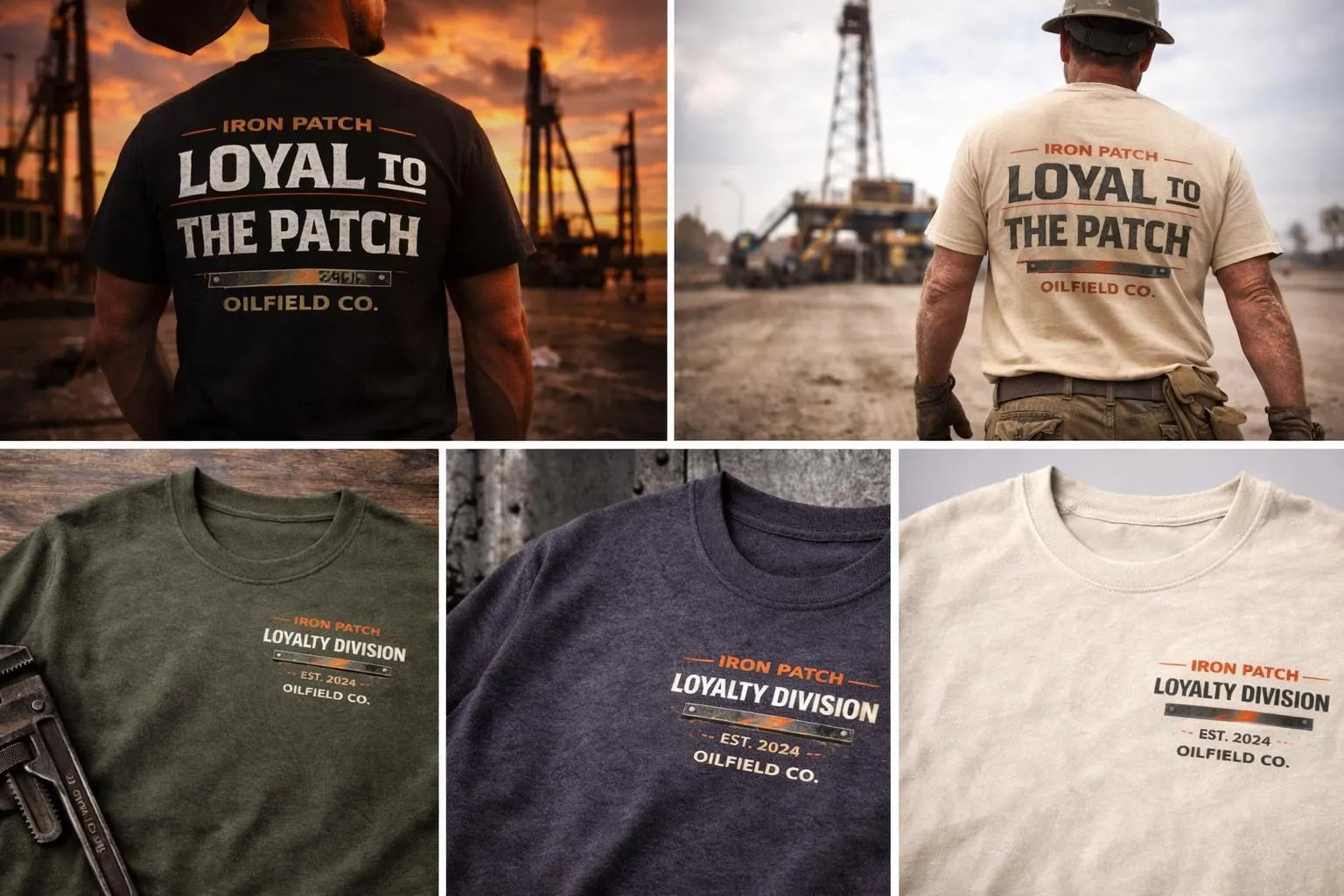 Loyal To The Patch Oilfield Work Shirt – Heavy Duty Gildan Tee