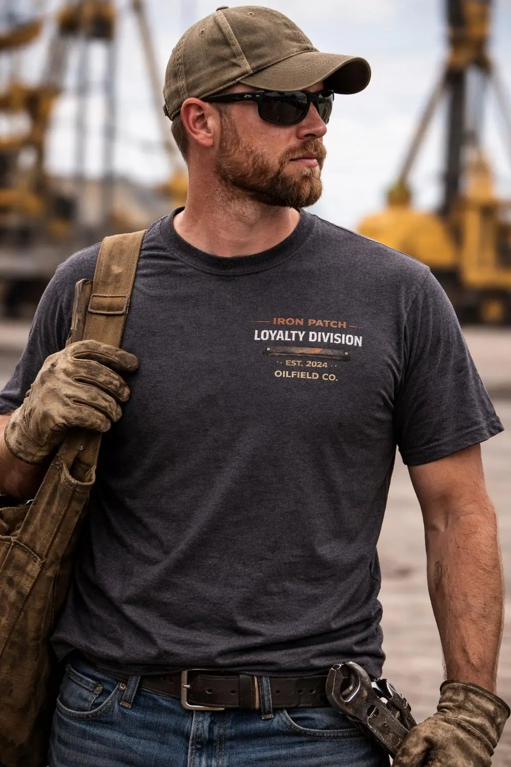 Loyal To The Patch Oilfield Work Shirt – Heavy Duty Gildan Tee